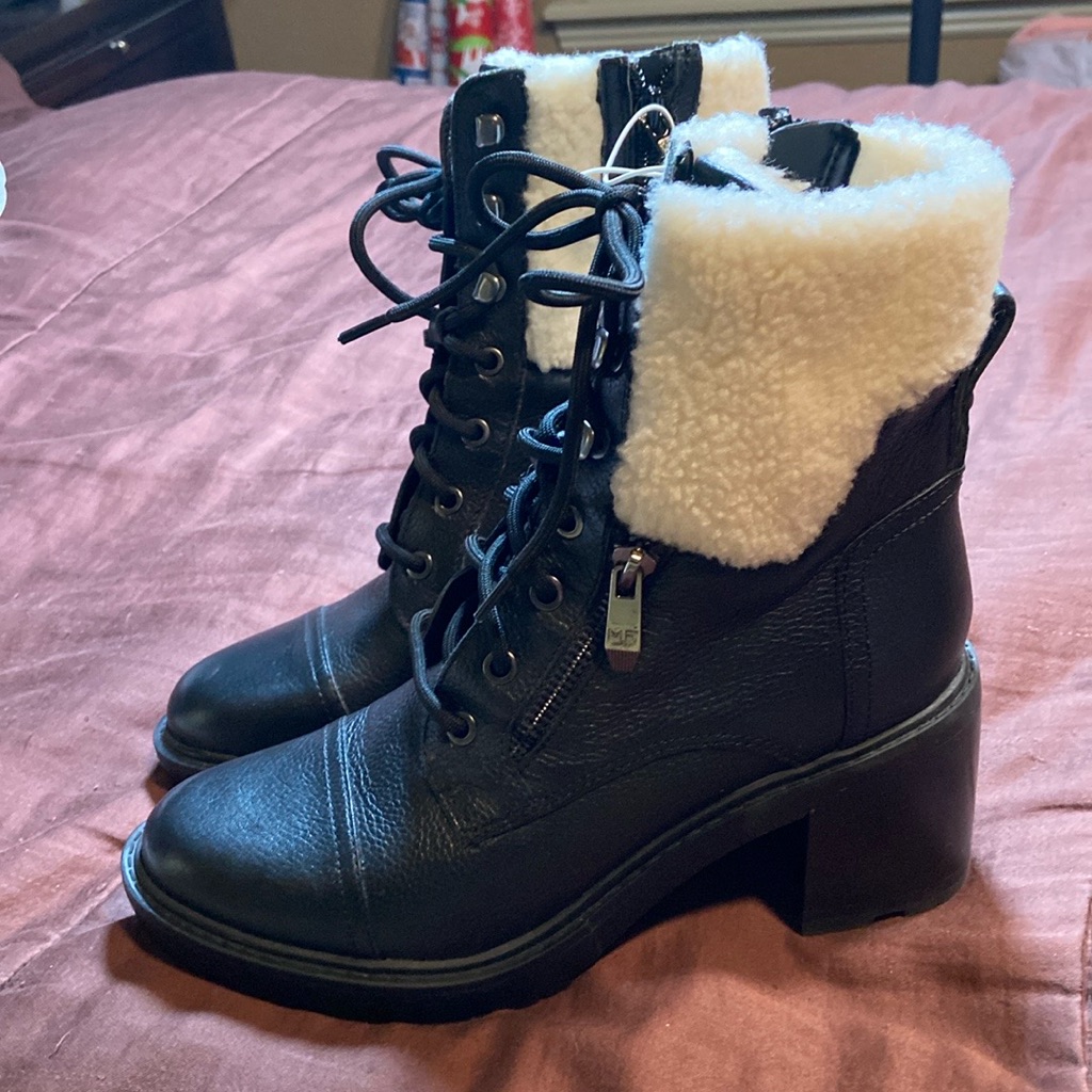 Moto Style High Top Boots By Mark Fisher Brand Nwot